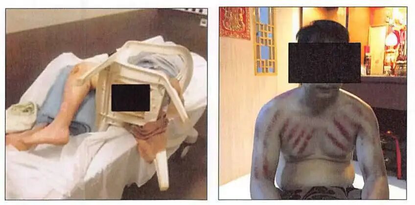 电炸园区内遭受虐待的囚禁者。图片来自美国司法部公开的起诉书